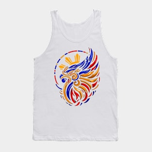 "Eagle's Embrace: The Radiant Spirit of the Philippine Sun" Tank Top